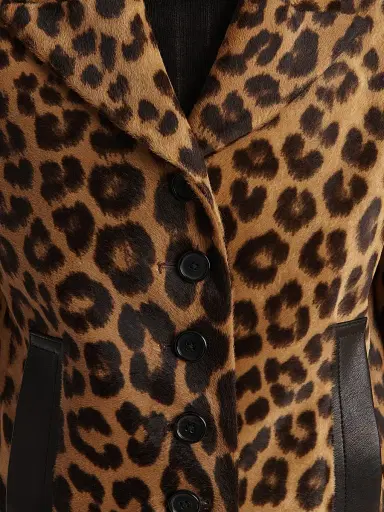 Khaite Women's Saraphina Leopard-Print Calf Hair Jacket - Leopard | Thumbnail 6 Khaite Women's Saraphina Leopard-Print Calf Hair Jacket - Leopard | Thumbnail 6