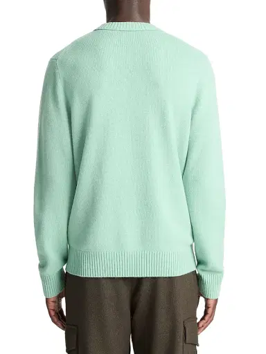 Vince Men's Cashmere-Blend Long-Sleeve Crewneck Sweater - Dark Caterpillar | Thumbnail 3 Vince Men's Cashmere-Blend Long-Sleeve Crewneck Sweater - Dark Caterpillar | Thumbnail 3