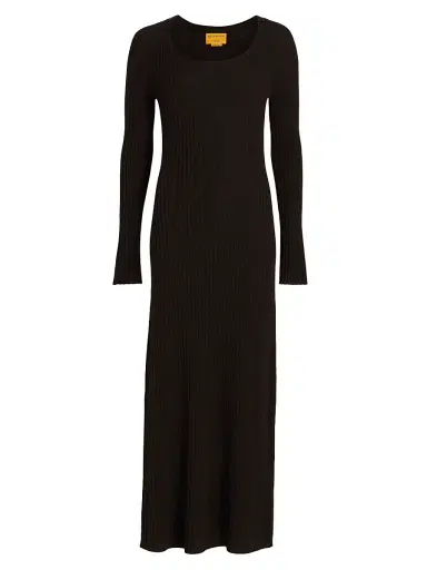 Guest in Residence Women's Ribbed Cashmere Maxi Dress - Burnt Cocoa | Thumbnail 1 Guest in Residence Women's Ribbed Cashmere Maxi Dress - Burnt Cocoa | Thumbnail 1