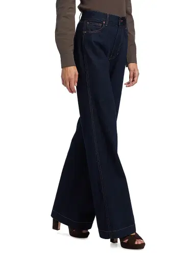 Veronica Beard Women's Kasey Mid-Rise Wide-Leg Jeans | Thumbnail 4 Veronica Beard Women's Kasey Mid-Rise Wide-Leg Jeans | Thumbnail 4