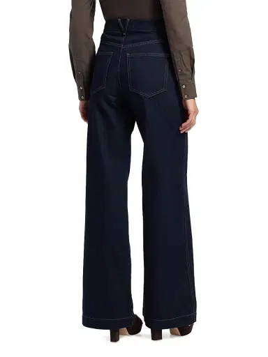 Veronica Beard Women's Kasey Mid-Rise Wide-Leg Jeans | Thumbnail 5 Veronica Beard Women's Kasey Mid-Rise Wide-Leg Jeans | Thumbnail 5