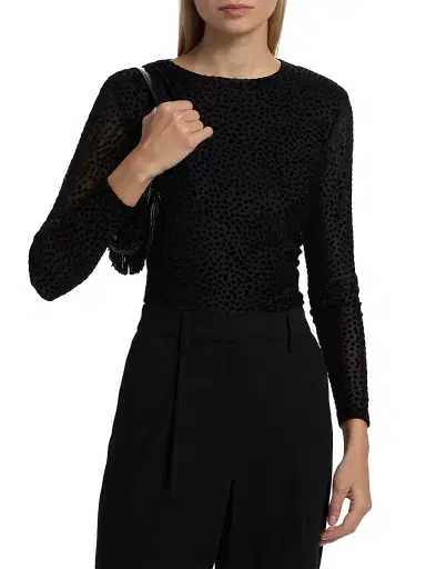 Ramy Brook Women's Larry Polka Dot Top - Black Dot | Thumbnail 3 Ramy Brook Women's Larry Polka Dot Top - Black Dot | Thumbnail 3