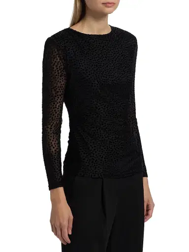 Ramy Brook Women's Larry Polka Dot Top - Black Dot | Thumbnail 4 Ramy Brook Women's Larry Polka Dot Top - Black Dot | Thumbnail 4