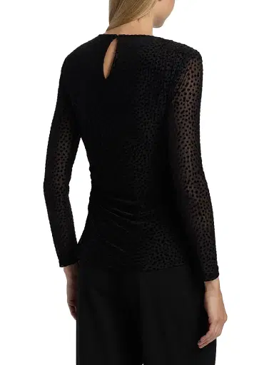 Ramy Brook Women's Larry Polka Dot Top - Black Dot | Thumbnail 5 Ramy Brook Women's Larry Polka Dot Top - Black Dot | Thumbnail 5