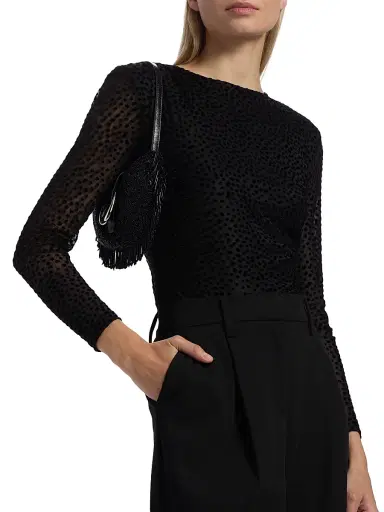 Ramy Brook Women's Larry Polka Dot Top - Black Dot | Thumbnail 6 Ramy Brook Women's Larry Polka Dot Top - Black Dot | Thumbnail 6