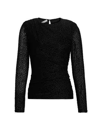 Ramy Brook Women's Larry Polka Dot Top - Black Dot | Thumbnail 1 Ramy Brook Women's Larry Polka Dot Top - Black Dot | Thumbnail 1