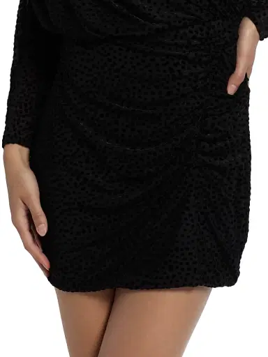 Ramy Brook Women's Lawrence Polka Dot One-Shoulder Minidress - Black Dot | Thumbnail 6 Ramy Brook Women's Lawrence Polka Dot One-Shoulder Minidress - Black Dot | Thumbnail 6