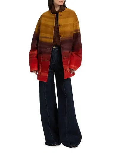 Ulla Johnson Women's Ambrose Ombré Wool-Blend Coat - Agate | Thumbnail 2 Ulla Johnson Women's Ambrose Ombré Wool-Blend Coat - Agate | Thumbnail 2