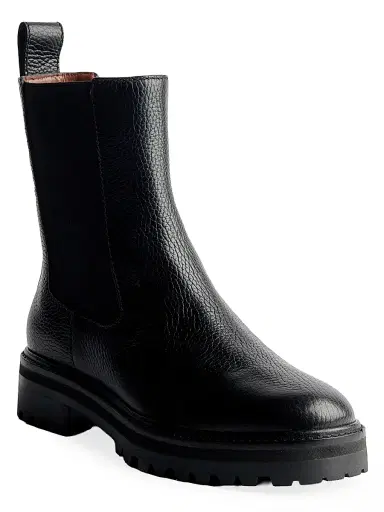 Reformation Women's Katerina 30MM Leather Chelsea Boots - Black Tumbled - Size 5.5 | Thumbnail 2 Reformation Women's Katerina 30MM Leather Chelsea Boots - Black Tumbled - Size 5.5 | Thumbnail 2