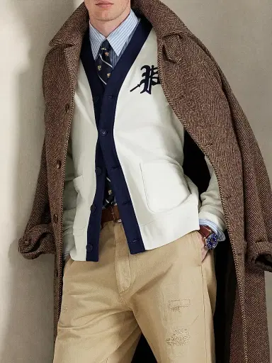 Polo Ralph Lauren Men's Logo-Embroidered Striped Cardigan - Nevis | Thumbnail 5 Polo Ralph Lauren Men's Logo-Embroidered Striped Cardigan - Nevis | Thumbnail 5