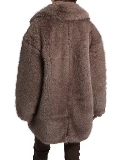 Ronny Kobo Women's Fonzee Faux-Fur Coat - Grey Brown | Thumbnail 5 Ronny Kobo Women's Fonzee Faux-Fur Coat - Grey Brown | Thumbnail 5