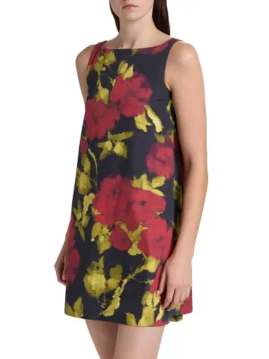 AZEEZA Women's Samiya Poplin Floral Minidress - Red Rose - Size XS | Thumbnail 4 AZEEZA Women's Samiya Poplin Floral Minidress - Red Rose - Size XS | Thumbnail 4