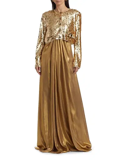 Toccin Women's Jones Sequin Crop Jacket | Thumbnail 2 Toccin Women's Jones Sequin Crop Jacket | Thumbnail 2