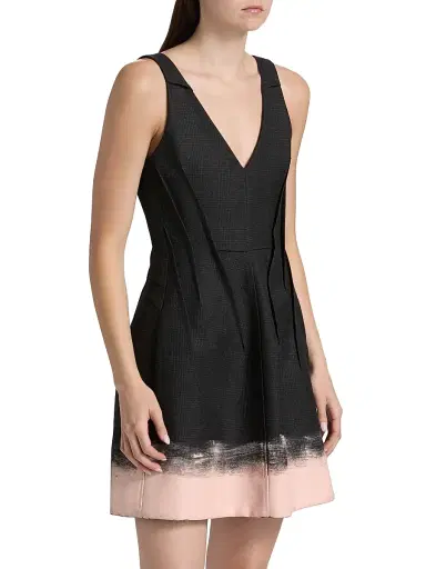 Jason Wu Collection Women's Glen Plaid Wool Minidress - Charcoal Light Pink | Thumbnail 4 Jason Wu Collection Women's Glen Plaid Wool Minidress - Charcoal Light Pink | Thumbnail 4