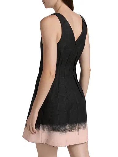 Jason Wu Collection Women's Glen Plaid Wool Minidress - Charcoal Light Pink | Thumbnail 5 Jason Wu Collection Women's Glen Plaid Wool Minidress - Charcoal Light Pink | Thumbnail 5