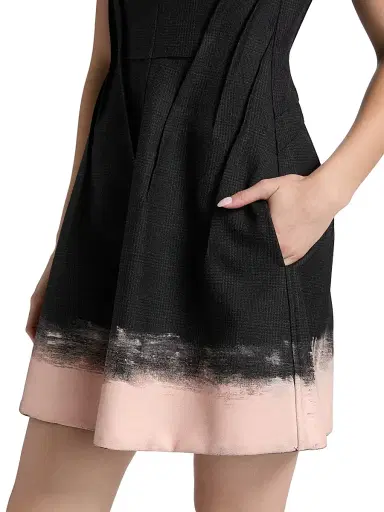 Jason Wu Collection Women's Glen Plaid Wool Minidress - Charcoal Light Pink | Thumbnail 6 Jason Wu Collection Women's Glen Plaid Wool Minidress - Charcoal Light Pink | Thumbnail 6