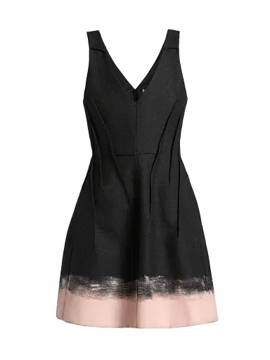 Jason Wu Collection Women's Glen Plaid Wool Minidress - Charcoal Light Pink | Thumbnail 1 Jason Wu Collection Women's Glen Plaid Wool Minidress - Charcoal Light Pink | Thumbnail 1