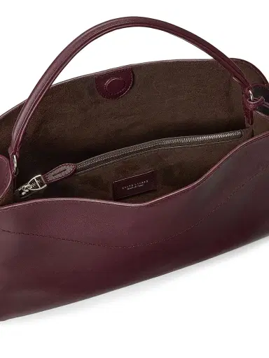 Ralph Lauren Collection Women's Leather Top Handle Bag - Burgundy | Thumbnail 6 Ralph Lauren Collection Women's Leather Top Handle Bag - Burgundy | Thumbnail 6