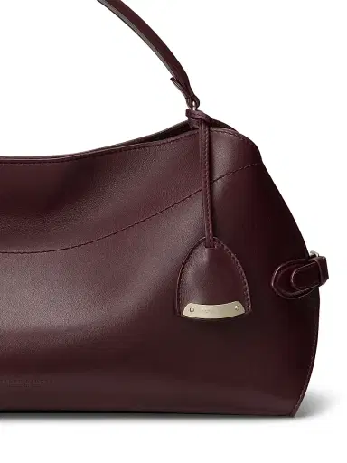 Ralph Lauren Collection Women's Leather Top Handle Bag - Burgundy | Thumbnail 7 Ralph Lauren Collection Women's Leather Top Handle Bag - Burgundy | Thumbnail 7
