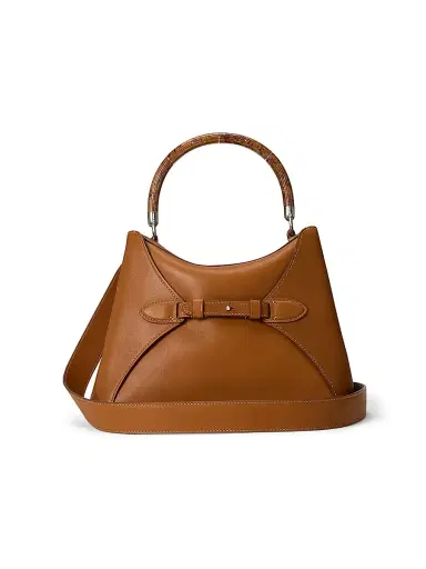 Ralph Lauren Collection Women's Leather Top Handle Bag - Brown | Thumbnail 3 Ralph Lauren Collection Women's Leather Top Handle Bag - Brown | Thumbnail 3