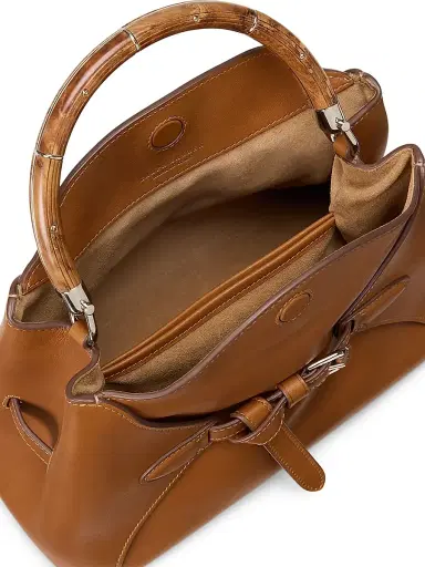 Ralph Lauren Collection Women's Leather Top Handle Bag - Brown | Thumbnail 4 Ralph Lauren Collection Women's Leather Top Handle Bag - Brown | Thumbnail 4