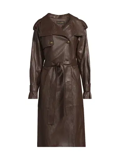 Kobi Halperin Women's Tony Faux-Leather Trench Coat | Thumbnail 1 Kobi Halperin Women's Tony Faux-Leather Trench Coat | Thumbnail 1