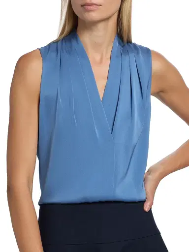 Kobi Halperin Women's Mila Stretch-Silk Blouse - Skyline | Thumbnail 6 Kobi Halperin Women's Mila Stretch-Silk Blouse - Skyline | Thumbnail 6
