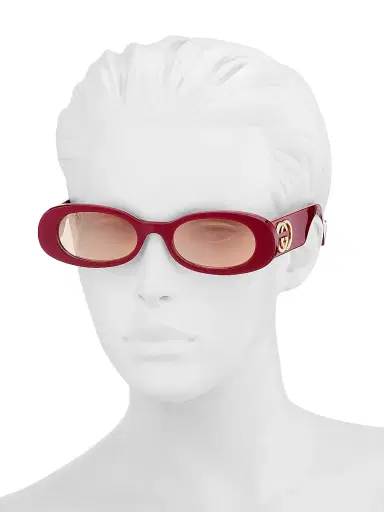 Gucci Women's Fluo 52MM Oval Sunglasses | Thumbnail 4 Gucci Women's Fluo 52MM Oval Sunglasses | Thumbnail 4