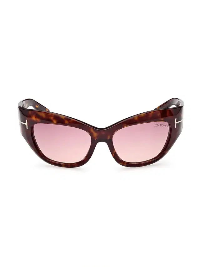 Women's Brianna 55MM Cat-Eye Sunglasses - Dark Havana Women's Brianna 55MM Cat-Eye Sunglasses - Dark Havana