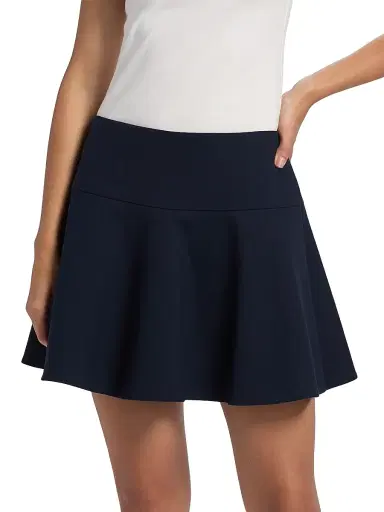 Kobi Halperin Women's Kiernan Wool-Blend Miniskirt - Navy | Thumbnail 3 Kobi Halperin Women's Kiernan Wool-Blend Miniskirt - Navy | Thumbnail 3