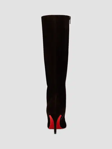 Christian Louboutin Women's Miss Z Botta 80MM Veau Velours Calf Knee High Boots | Thumbnail 4 Christian Louboutin Women's Miss Z Botta 80MM Veau Velours Calf Knee High Boots | Thumbnail 4