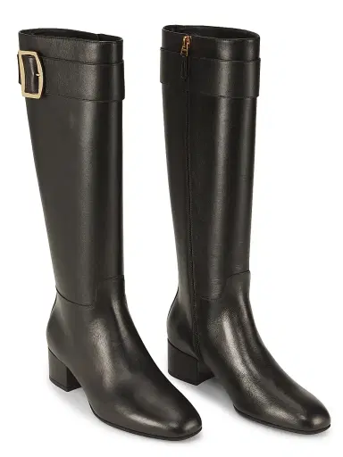 BALLY Women's Beloras Leather 40MM Long Boots - Black - Size 9.5 | Thumbnail 2 BALLY Women's Beloras Leather 40MM Long Boots - Black - Size 9.5 | Thumbnail 2