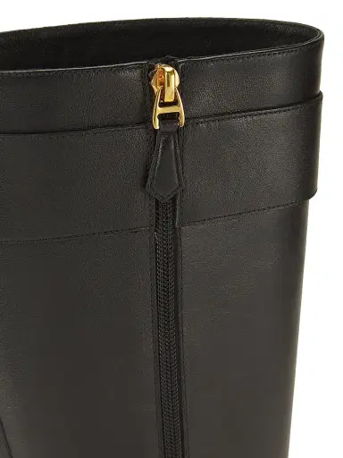 BALLY Women's Beloras Leather 40MM Long Boots - Black - Size 9.5 | Thumbnail 6 BALLY Women's Beloras Leather 40MM Long Boots - Black - Size 9.5 | Thumbnail 6