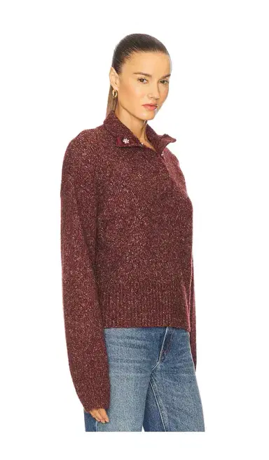 525 America Henley Snap Front Sweater | Thumbnail 2 525 America Henley Snap Front Sweater | Thumbnail 2