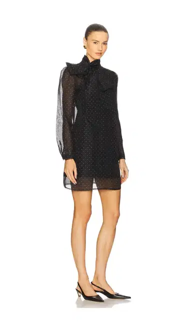 Zimmermann Pussybow Mini Dress | Thumbnail 2 Zimmermann Pussybow Mini Dress | Thumbnail 2