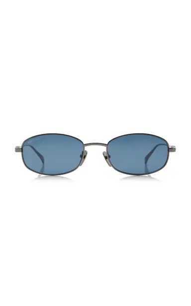 Gucci Oval-Frame Metal Sunglasses | Thumbnail 4 Gucci Oval-Frame Metal Sunglasses | Thumbnail 4