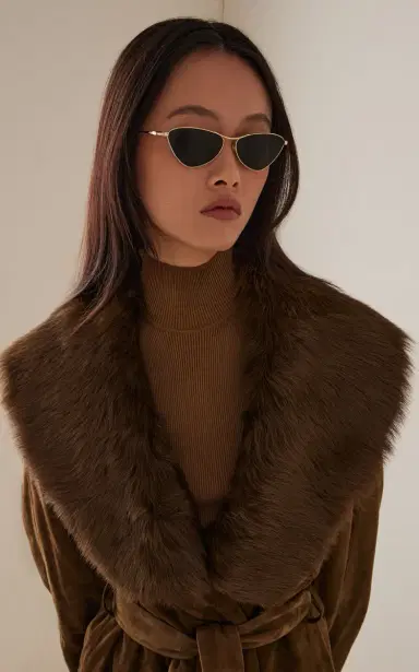 Saint Laurent D-Frame Metal Sunglasses | Thumbnail 2 Saint Laurent D-Frame Metal Sunglasses | Thumbnail 2