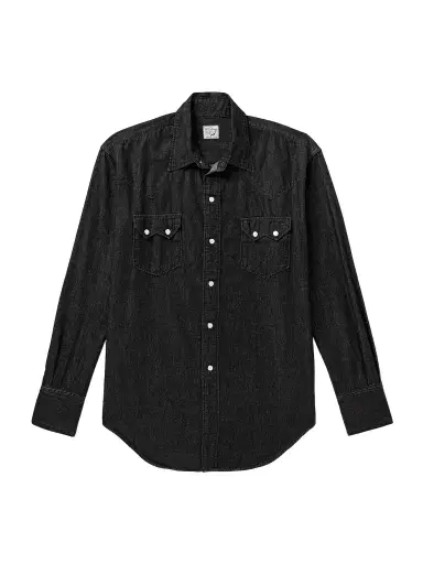 OrSlow Cotton-Chambray Western Shirt - Men | Thumbnail 1 OrSlow Cotton-Chambray Western Shirt - Men | Thumbnail 1