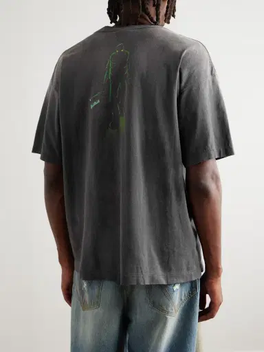 SAINT Mxxxxxx SANTASTIC! GEEKS RULE Distressed Printed Cotton-Jersey T-Shirt - Men | Thumbnail 4 SAINT Mxxxxxx SANTASTIC! GEEKS RULE Distressed Printed Cotton-Jersey T-Shirt - Men | Thumbnail 4