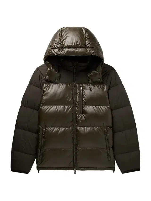 The Gorham Twill-Trimmed Quilted Glossed-Shell Hooded Down Jacket - Men The Gorham Twill-Trimmed Quilted Glossed-Shell Hooded Down Jacket - Men