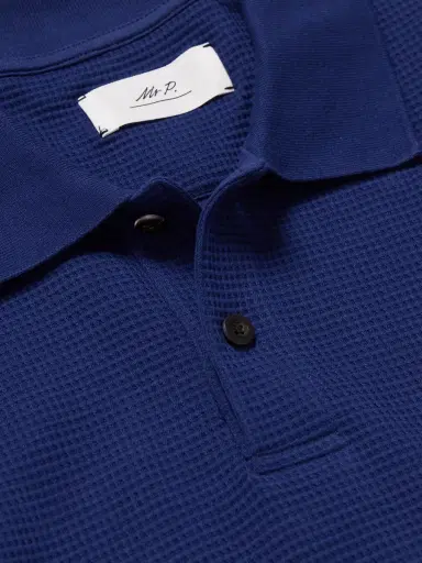 MR P. Waffle-Knit Organic Cotton-Jersey Polo Shirt - Men | Thumbnail 5 MR P. Waffle-Knit Organic Cotton-Jersey Polo Shirt - Men | Thumbnail 5