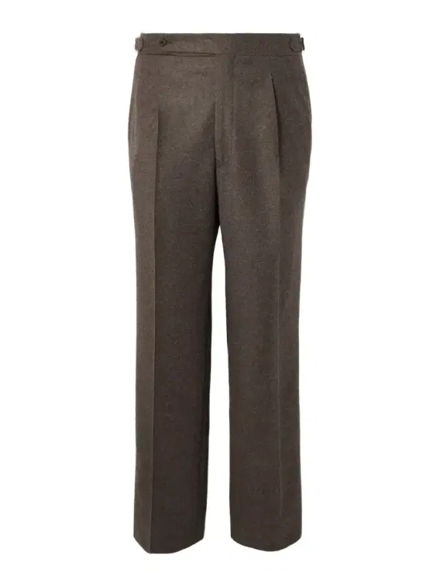 Straight-Leg Pleated Wool and Cashmere-Blend Trousers - Men Straight-Leg Pleated Wool and Cashmere-Blend Trousers - Men