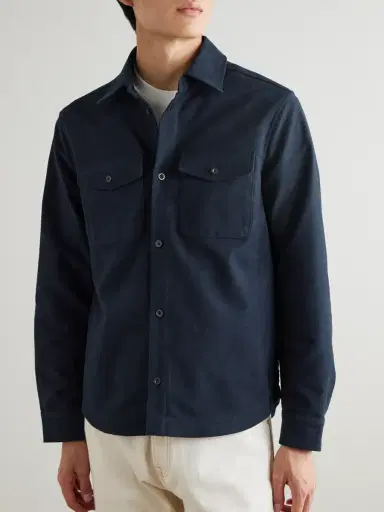 MR P. Organic Cotton-Blend Moleskin Overshirt - Men | Thumbnail 3 MR P. Organic Cotton-Blend Moleskin Overshirt - Men | Thumbnail 3