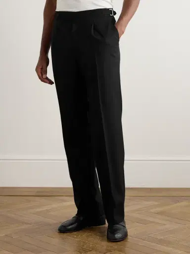 Stòffa Straight-Leg Pleated Wool Trousers - Men | Thumbnail 3 Stòffa Straight-Leg Pleated Wool Trousers - Men | Thumbnail 3