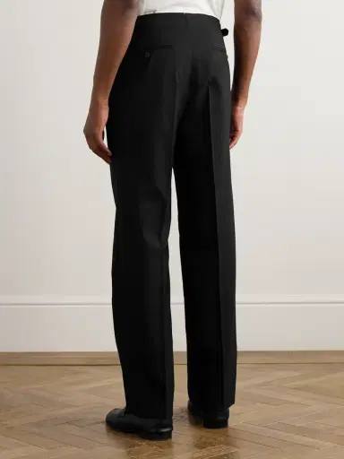 Stòffa Straight-Leg Pleated Wool Trousers - Men | Thumbnail 4 Stòffa Straight-Leg Pleated Wool Trousers - Men | Thumbnail 4