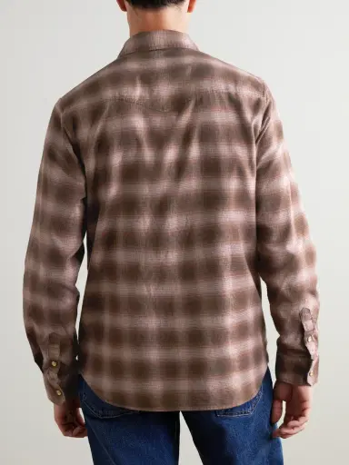 MR P. Checked Organic Cotton-Flannel Western Shirt - Men | Thumbnail 4 MR P. Checked Organic Cotton-Flannel Western Shirt - Men | Thumbnail 4