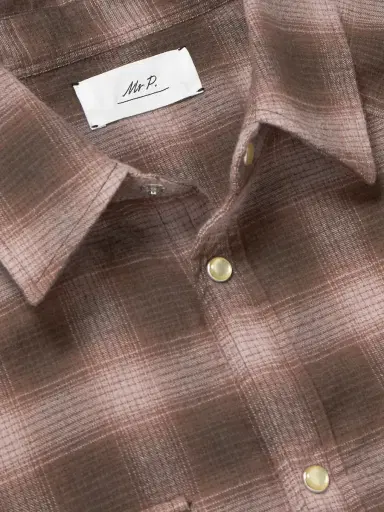 MR P. Checked Organic Cotton-Flannel Western Shirt - Men | Thumbnail 5 MR P. Checked Organic Cotton-Flannel Western Shirt - Men | Thumbnail 5