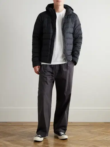 Canada Goose Crofton Logo-Appliquéd Quilted Enduraluxe® Hooded Down Jacket - Men | Thumbnail 2 Canada Goose Crofton Logo-Appliquéd Quilted Enduraluxe® Hooded Down Jacket - Men | Thumbnail 2