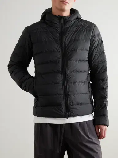 Canada Goose Crofton Logo-Appliquéd Quilted Enduraluxe® Hooded Down Jacket - Men | Thumbnail 3 Canada Goose Crofton Logo-Appliquéd Quilted Enduraluxe® Hooded Down Jacket - Men | Thumbnail 3