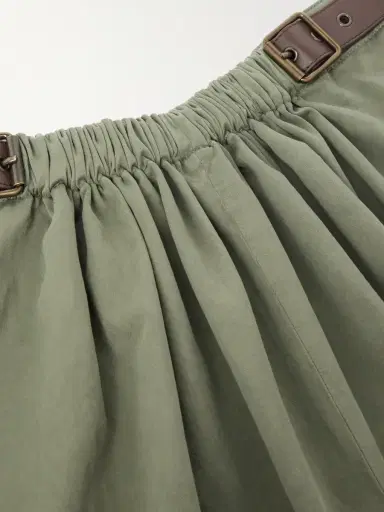 Loewe Wide-Leg Belted Garment-Dyed Cotton-Satin Trousers - Men | Thumbnail 6 Loewe Wide-Leg Belted Garment-Dyed Cotton-Satin Trousers - Men | Thumbnail 6